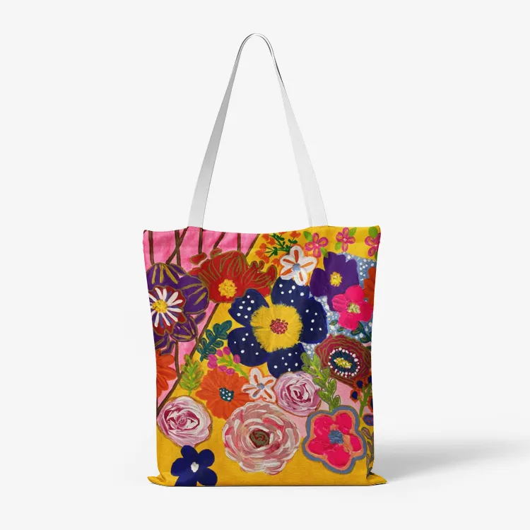 * Vintage Floral Tote Bag
